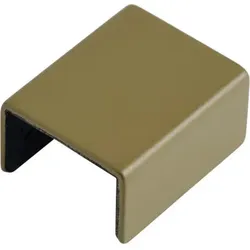 Mini Stacked Verbindungsclip für modulare Regale braungrün