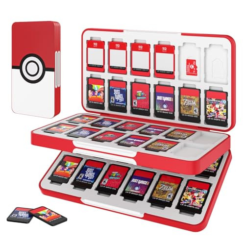 MoKo Game Card Case voor Nintendo Switch, Switch OLED en Switch Lite met 48 spelkaartjes opbergruimte