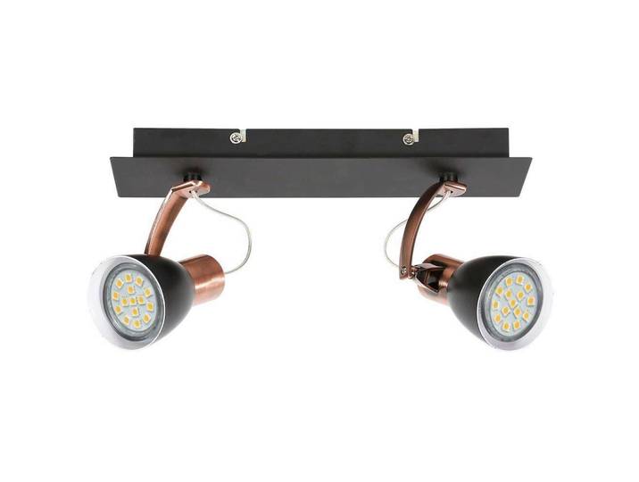 Led-Deckenstrahler Markus, Schwarz, Metall, 30x17x8 cm, klappbar, Lampen & Leuchten, Leuchtenserien