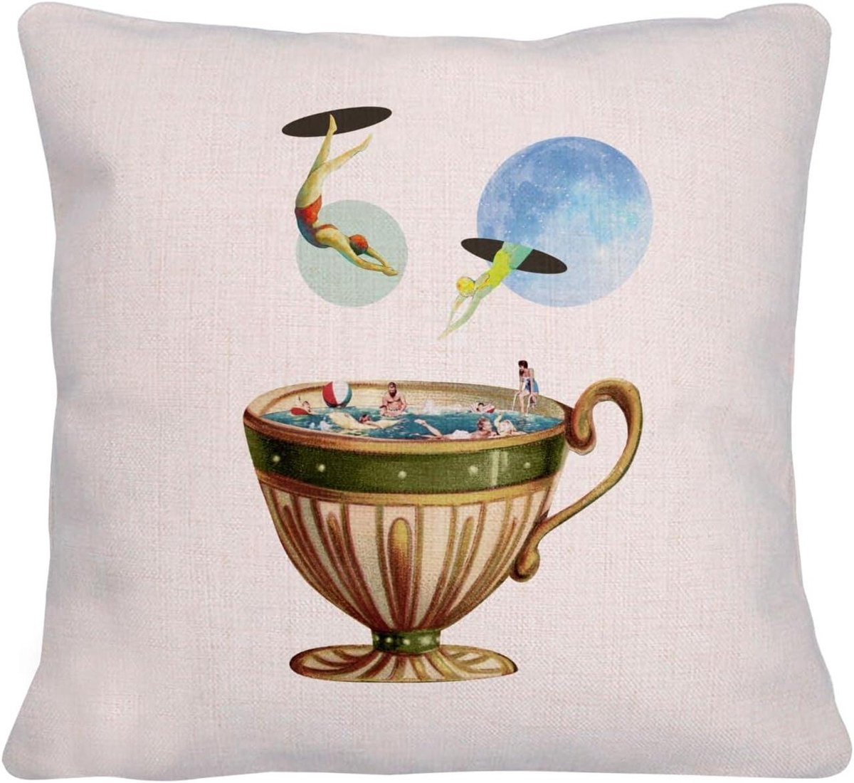 Decoratief kussen met origineel design uit Frankrijk - 40 x 40 cm