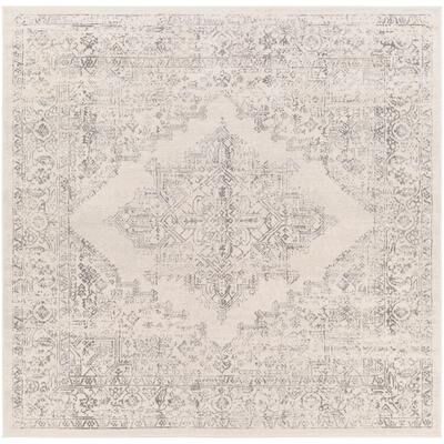 Livabliss Uranus Distressed Medallion Area Rug
