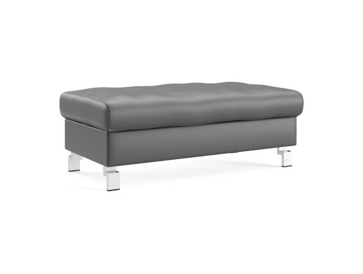 Hocker Classica Plus-8011, Johann Jakob, kat. d, life line grey, Leder