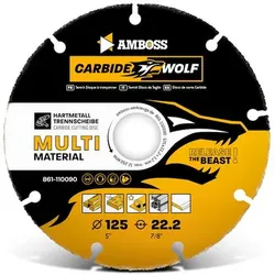 1x  Carbide Wolf HM Trennscheibe - 125 x 1.2 x 22.2 | Amboss Carbide Wolf