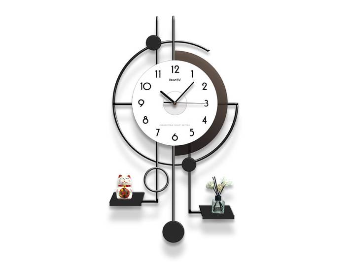 Salon nordique simple moderne horloges murales silencieux maison mode nouveau créatif tenture murale ornement horloge