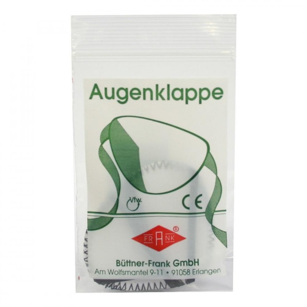 Büttner-Frank GmbH Augenklappe mit Gummiband schwarz 03173770