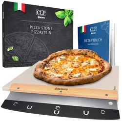 CLP Pizzastein-Set Pizzastein+Schneider