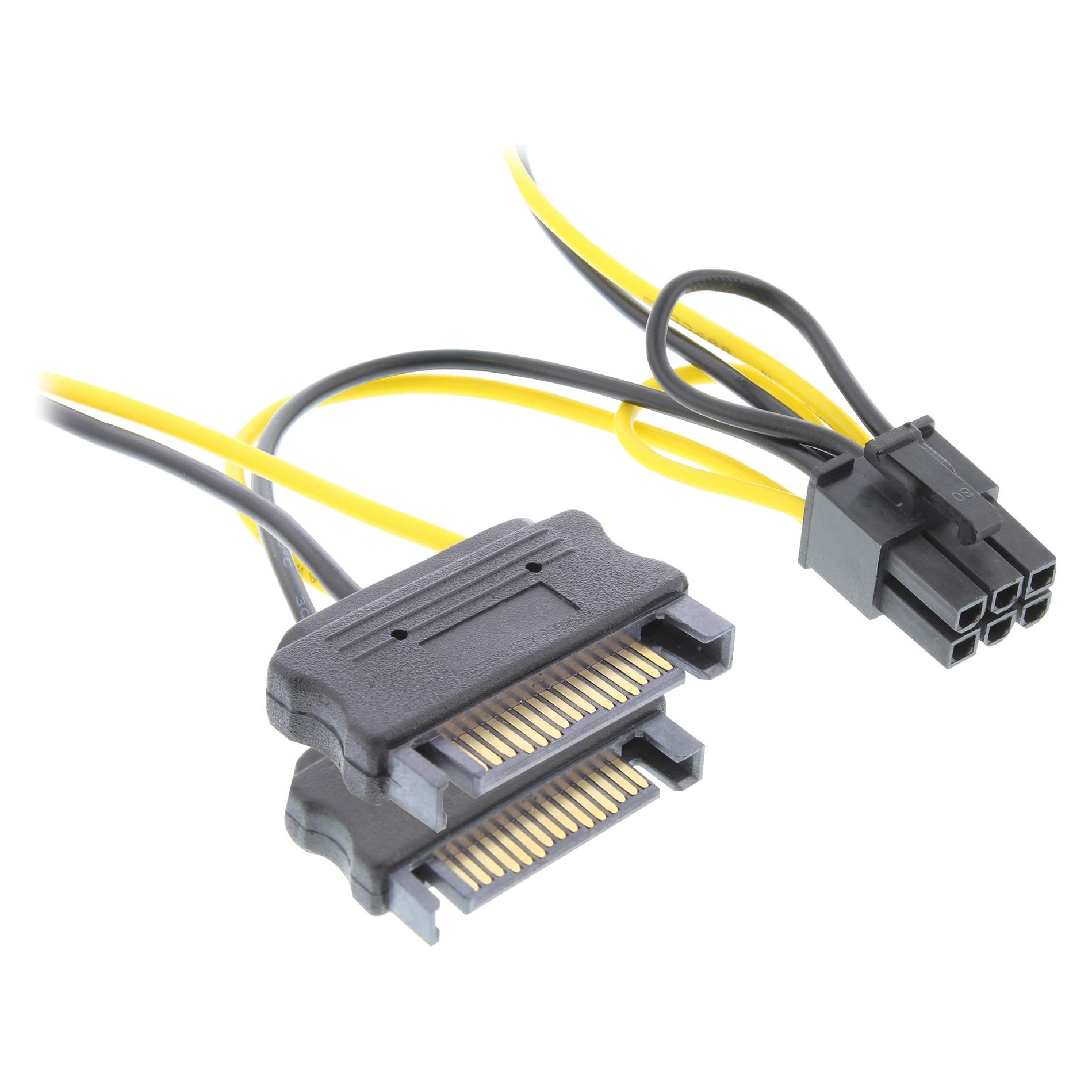 InLine Stromadapter int. (15 cm, SATA) (26628B)