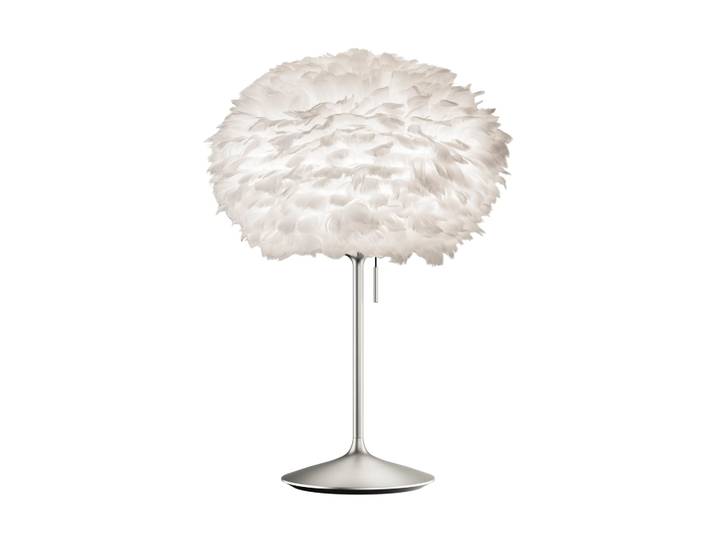 Umage Lampe de table Eos medium Blanc-Acier brossé