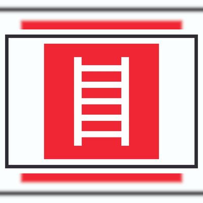 HB-Druck Leiter Symbol Schild A0 (841x1189mm)