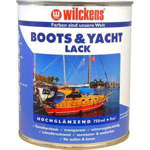 Wilckens Klarlack Boots & Yachtlack, 750 ml, hochglänzend, für Holz, Kunstharzlack
