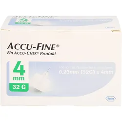 Accu Fine Sterile Nadeln F. Insulinspens 4 Mm 32 G 100 ST