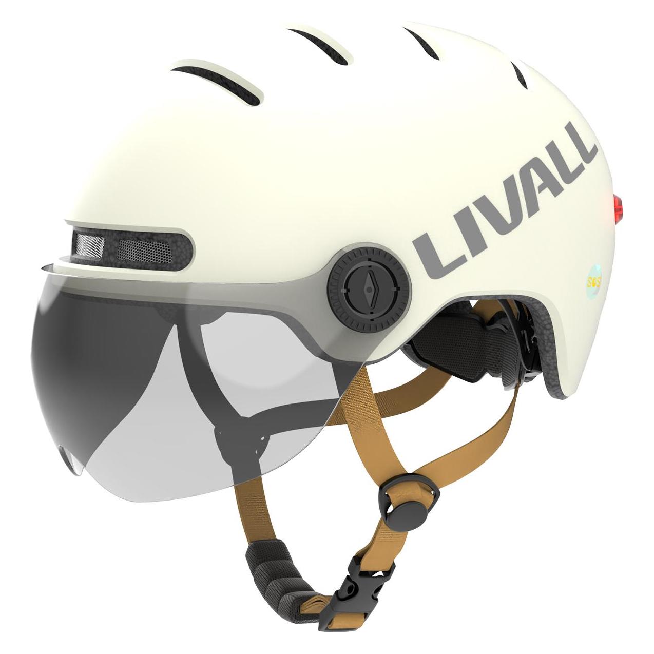Livall CASQUE INTELLIGENT L23 Ivory White M (54 - 58 cm, M) (32900017)