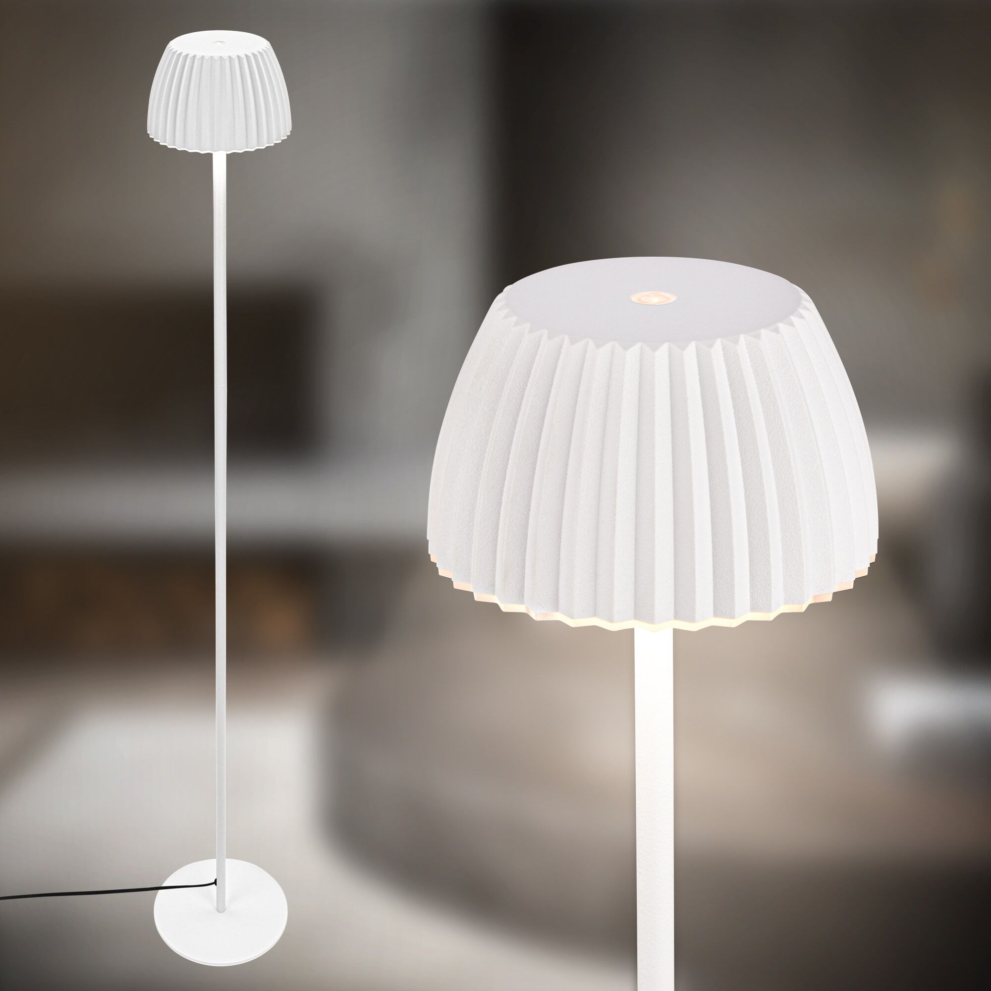 BRILONER LEUCHTEN LED Stehlampe "LOCA 1625016", weiß, Leuchten, LED Stehlampe