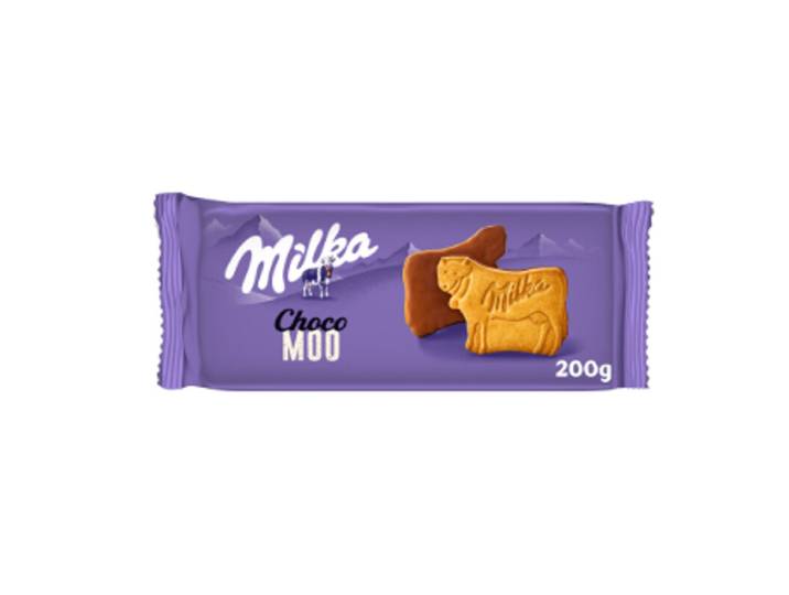MILKA Biscuits nappés au chocolat au lait Choco Moo - 200 g