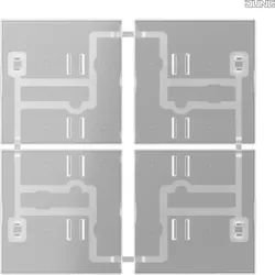 Jung 404 TSA T Tastensatz 4-fach F40 transparent