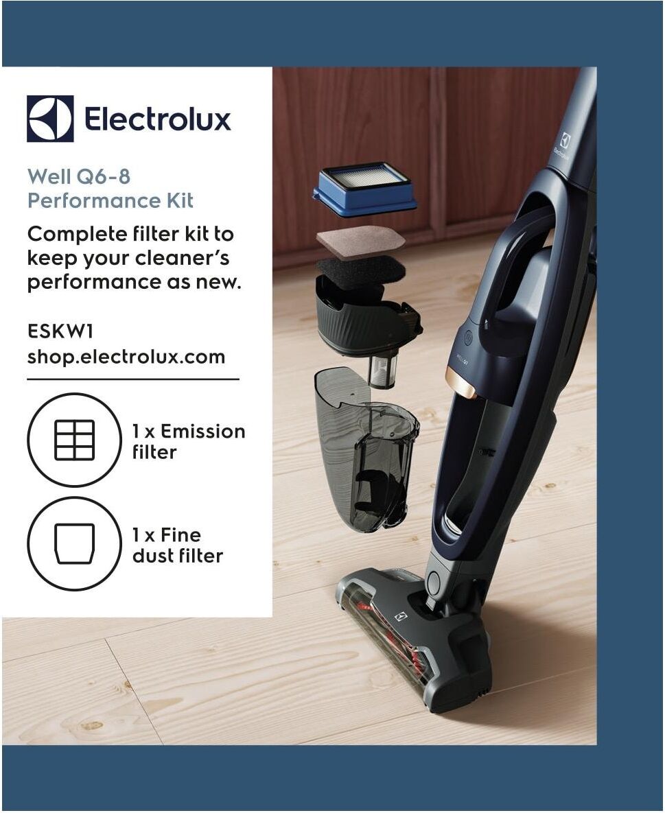 Electrolux Staubfilter "Kit ESKW1 für Well Q6, Q7 und Q8", schwarz (grau), Filterkartuschen, Staubfilter grau Einheitsgröße