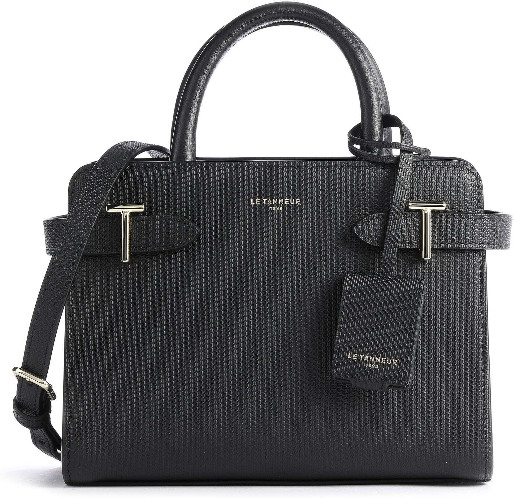 Le Tanneur Emilie Handtasche aus Leder, schwarz