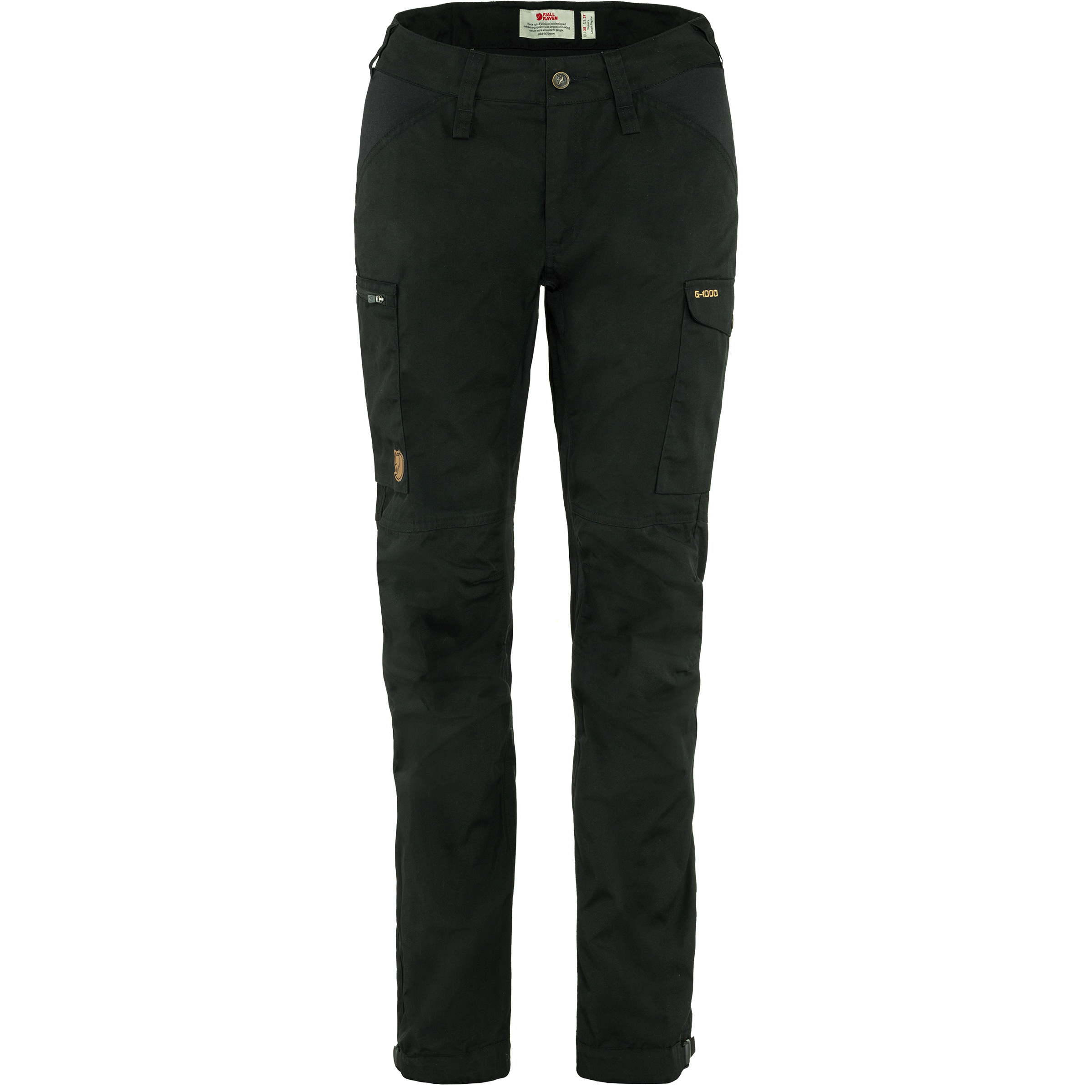 Fjällräven Kaipak Curved Hose Damen Wanderhose schwarz Größe M Camping Hautfreundlich Wasserabweisend