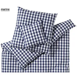 Elegante Bettwäsche Quadro - 135x200 cm + 80x80 cm	marine