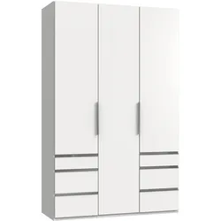 Drehtürenschrank mit Laden, B: 150 cm, Level 36A, Weiß