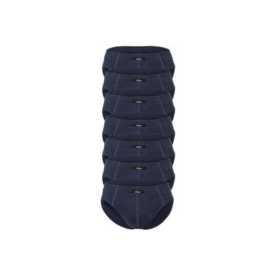 Slip S.OLIVER "Slip 7er Pack", Herren, Gr. S, blau, Obermaterial: 100% Baumwolle CO., Unterhosen Slip