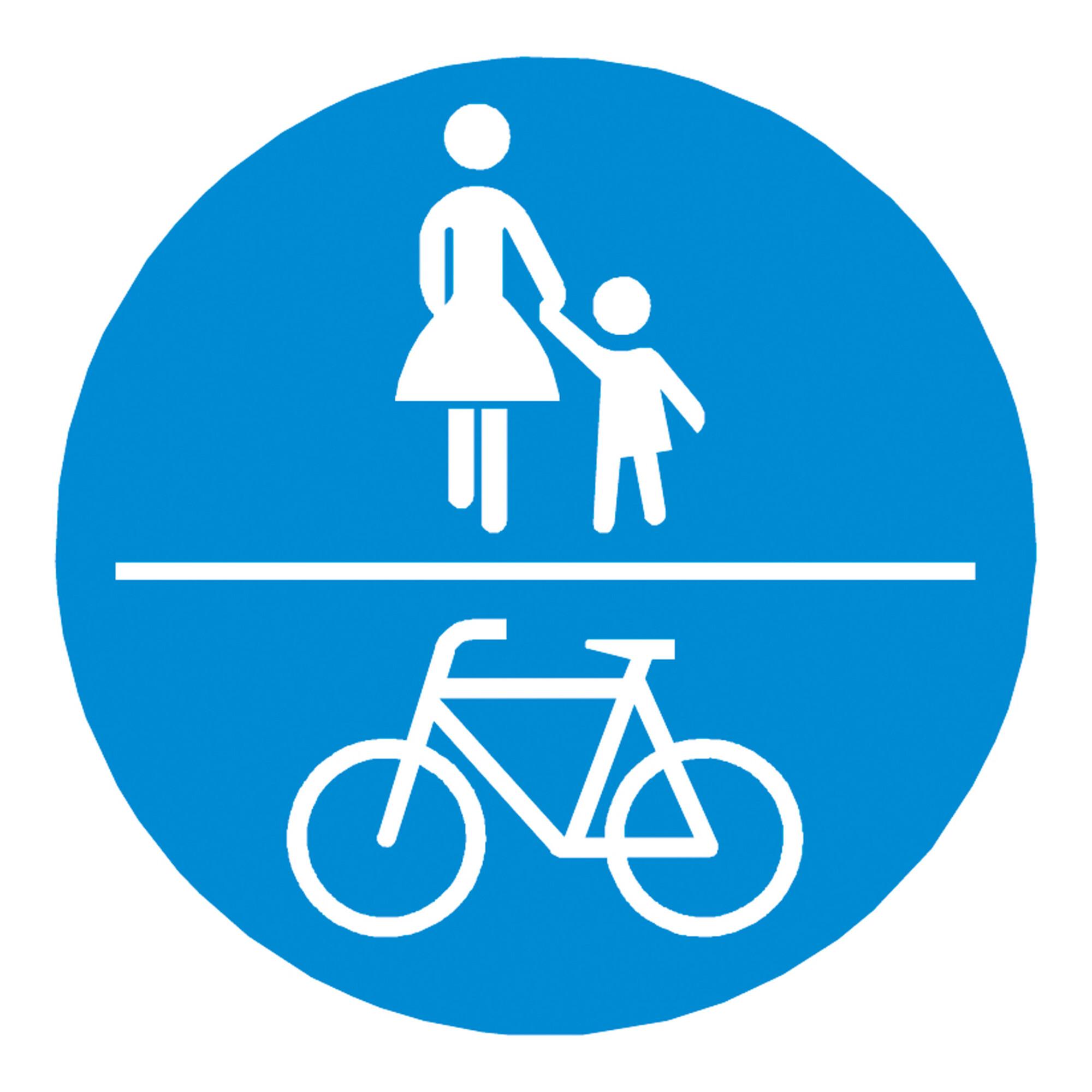 PROline-thermo Markierungsfolie Z 240 Verkehrsschild Gemeinsamer Fuß- und Radweg 1000mm Ø ; MORAVIA (262.17.147)