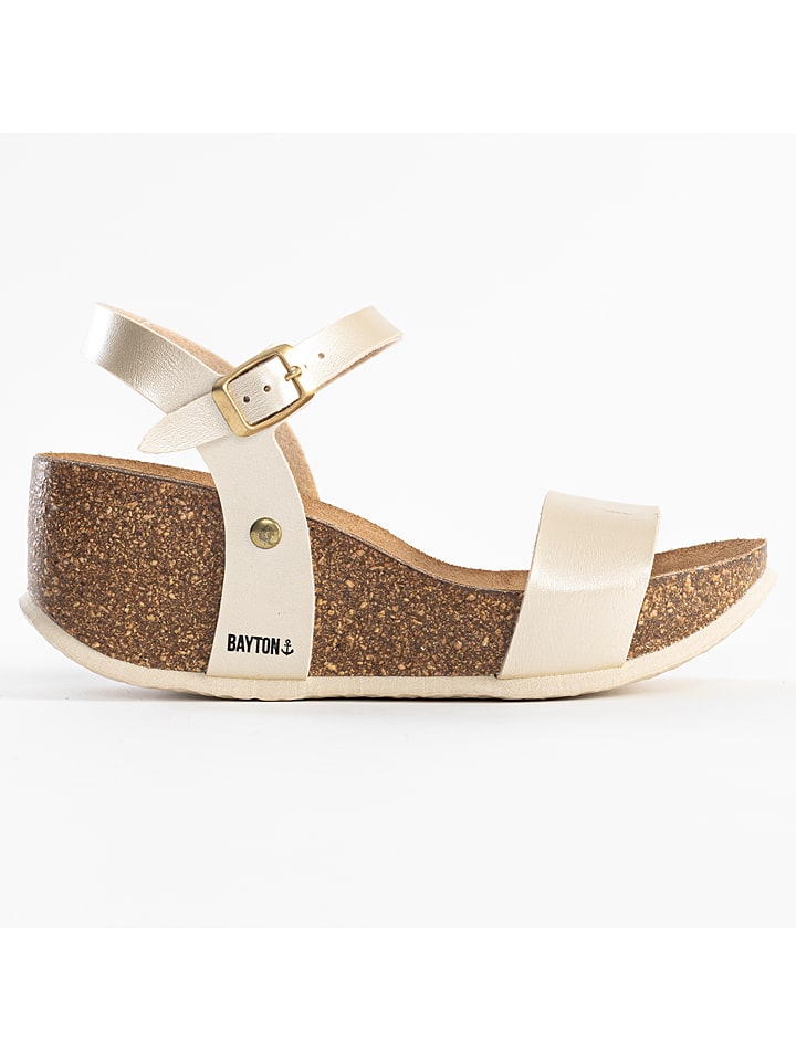 BAYTON Keilsandaletten "Toledo" in Gold - 37