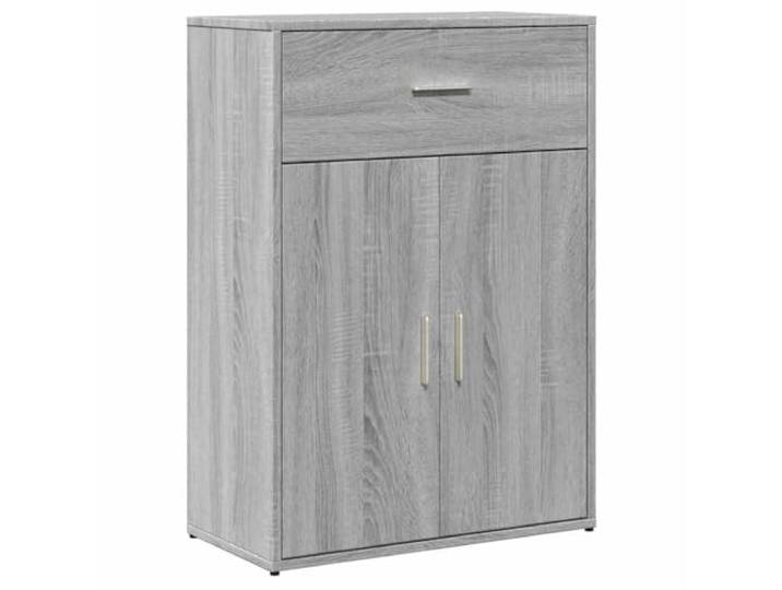 Roanoer Sideboard Grau Sonoma 60x30x84 cm Beistellschrank Kommode Kompakter Flurschrank mit reichlich Stauraum für Bürobedarf und Zeitschriften, ideal für Wohnzimmer und Schlafzimmer.