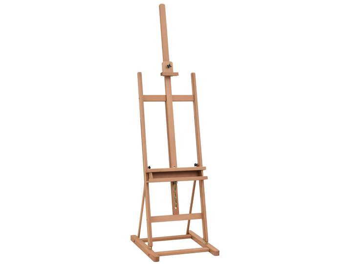 ComfortXL Staffelei De-08983 Buchenholz Natur, Naturfarben, Holz, 53x171x50.5 cm, Dekoration, Malbedarf & Bastelbedarf