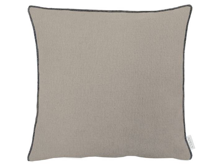 Dekokissen APELT Stone , beige (beige, unifarben), B:59cm L:59cm, Leinen, Polyester, Dekokissen_Sitzkissen_Kissenhüllen, Dekokissen, mit Kettelrand