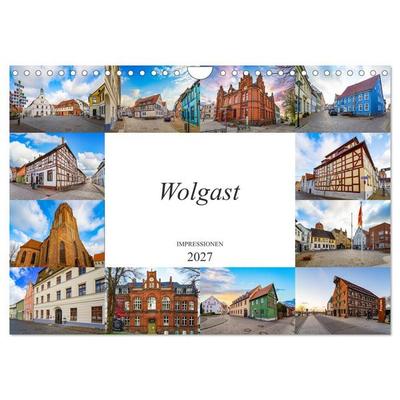 Wolgast Impressionen (Wandkalender 2027 DIN A4 quer), CALVENDO Monatskalender