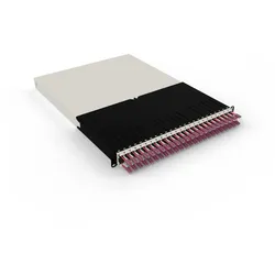 Patchbox patchbox.one Kabeleinzugssystem 30RU/OM4 (1,8 m) mit 24 Kassetten, LWL OM4, LC-LC, Kabel erikaviolett