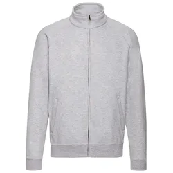 Fruit of the Loom CLASSIC SWEAT JACKET - Herren Sweatjacke mit zwei Vordertaschen, graumeliert, S