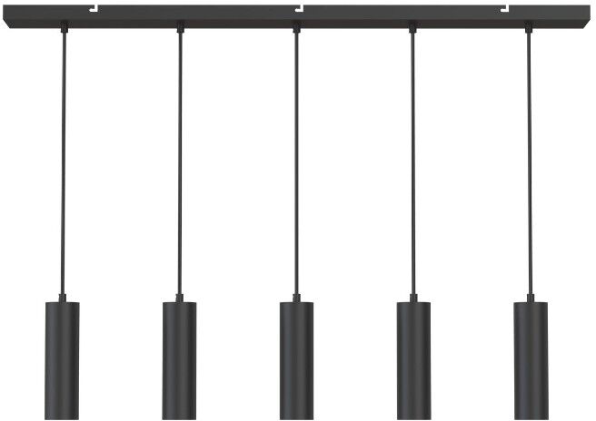Calex Pendel 5-Lichts hanglamp GU10 Zwart