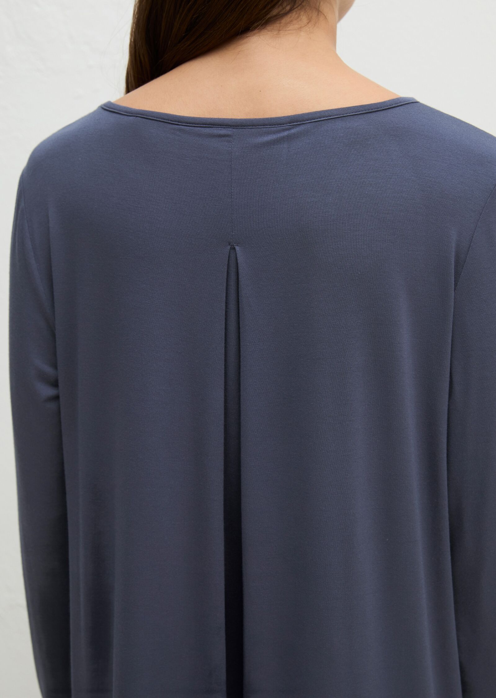 Marc O' Polo Nachthemd MARC O'POLO "Mix & Match Modal Jersey", Damen, Gr. XS, N-Gr, Jersey, blau (blaugrau), Jersey, Obermaterial: 92% Modal, 8% Elasthan, Kleider Nachthemd, in Jersey-Qualität, mit Mini-Blumenprints