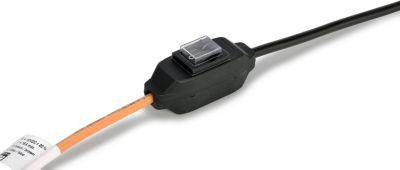 Schnurzwischenschalter für CEMO Elektropumpen CENTRI SP30, 16A /250V, 2-polig, Kunststoff schwarz