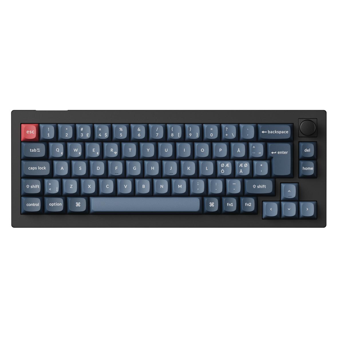 Keychron V2 Max QMK/VIA 65% Mechanical Keyboard, Jupiter Brown Switches (DE, Kabelgebunden, Kabellos) (V2M-D3)