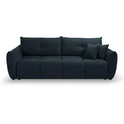 BETTSOFA MODA Blau Chenille-Stoff mit Schlaffunktion