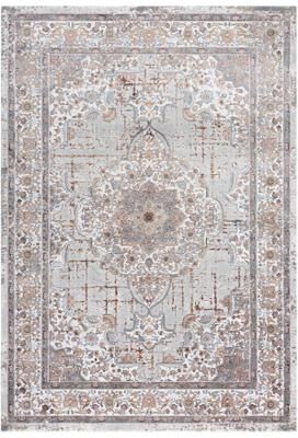 Alora Decor Opal Grey, Gold, Brown, and Blue Rug