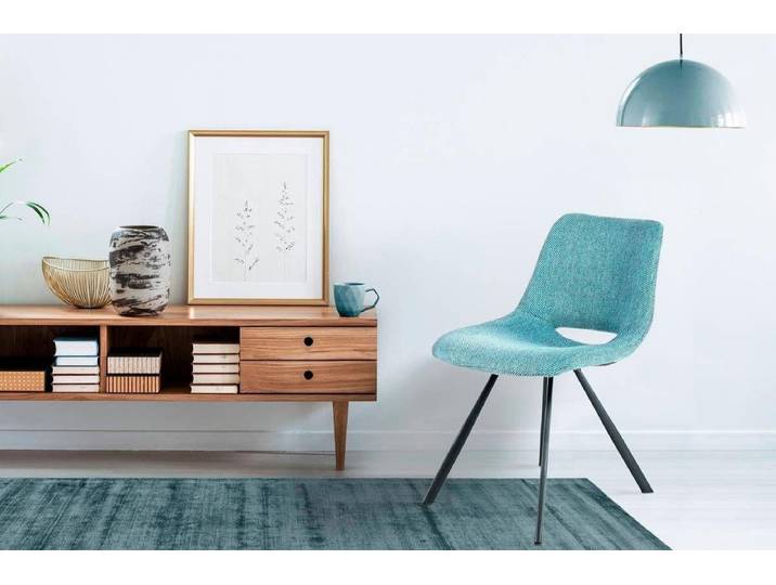 Kayoom Stuhl Josephine 325 2er-Set, zeitloses Design, mit geometrischer Aussparung (Set, 2 St), pflegeleicht, schlicht, weiche Polsterung für angenehmes Sitzgefühl