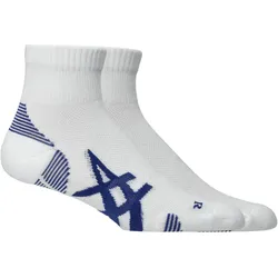 2er Pack ASICS Cushioned Quarter Laufsocken 100 - brilliant white/asics blue 43-46