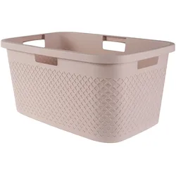 Wäschekorb PURE rosa (BHT 60x28x40 cm) - rosa - BHT 60x28x40 cm