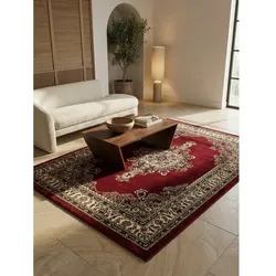 Kurzflorteppich TANNHEIM, orientalisch, Florhöhe 12 mm, Rot, 200 x 290 cm