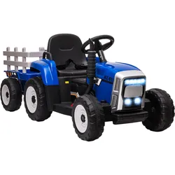 ELEKTRISCHER Traktor Kinder Aufsitztraktor mit MP3 Funktion, 3-6KM/H, Blau