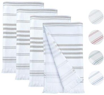 Ample Decor Hammam Hand Towels for Kitchen 16X28 Inch - 4 Piece