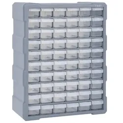 Multi-Schubladen-Organizer 5 | vidaXL : Farbe - Grau