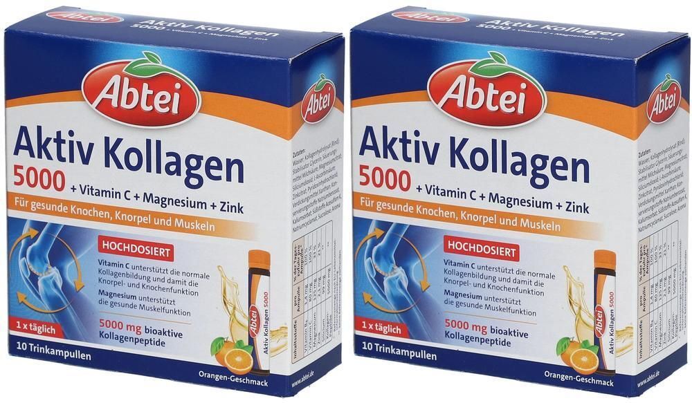Abtei Aktiv Kollagen 5000 Trinkampullen 2x 2x10x25 ml