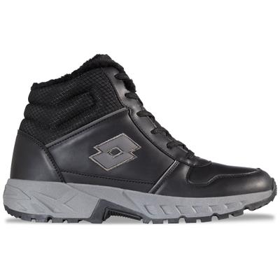 Schnürboots LOTTO, Damen, Gr. 50, schwarz (schwarz, grau), Synthetik, Schuhe Schnürboots, - in großen Größen