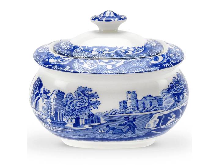 Spode Sucrier avec couvercle Blue Italian 25 cl