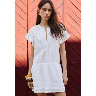 Maxikleid PEPE JEANS "dress DESTIN DRESS", Damen, Gr. XS, Normalgrößen, weiß, 75% Baumwolle, 25% Viskose, Kleider Maxikleid